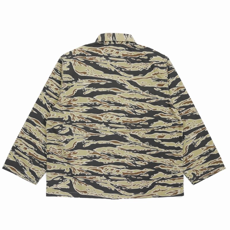 画像2: WACKO MARIA/TIGERCAMO ARMY SHIRT（BEIGE）［タイガーカモアーミーシャツ-25秋冬］