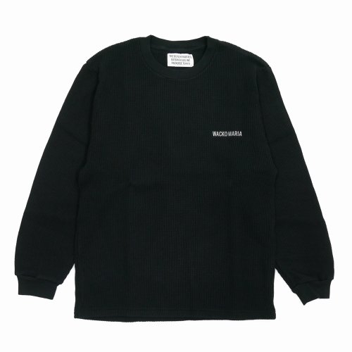 他の写真1: WACKO MARIA/THERMAL CREW NECK SHIRT（BLACK）［サーマル長袖-25秋冬］