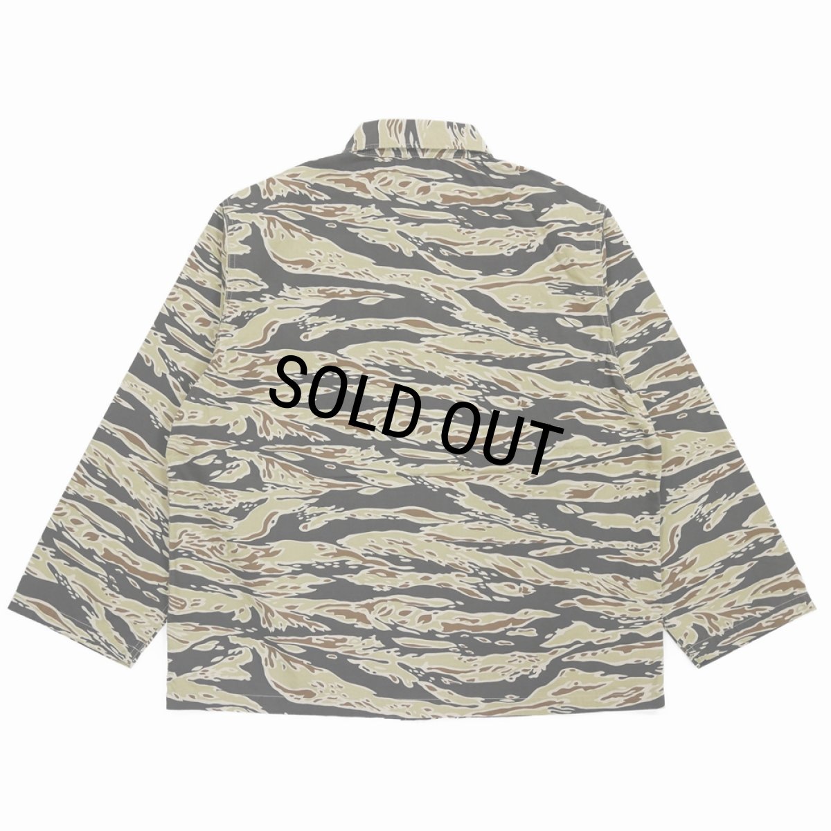 画像2: WACKO MARIA/TIGERCAMO ARMY SHIRT（BEIGE）［タイガーカモアーミーシャツ-25秋冬］ (2)