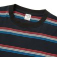 画像2: CALEE/HARLEY BORDER L/S CS（BLACK）［ハーレーボーダー長袖T-25秋冬］ (2)