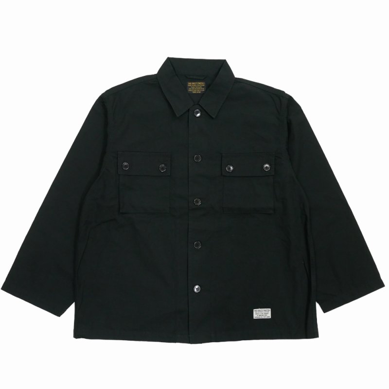 画像1: WACKO MARIA/ARMY SHIRT（BLACK）［アーミーシャツ-25秋冬］