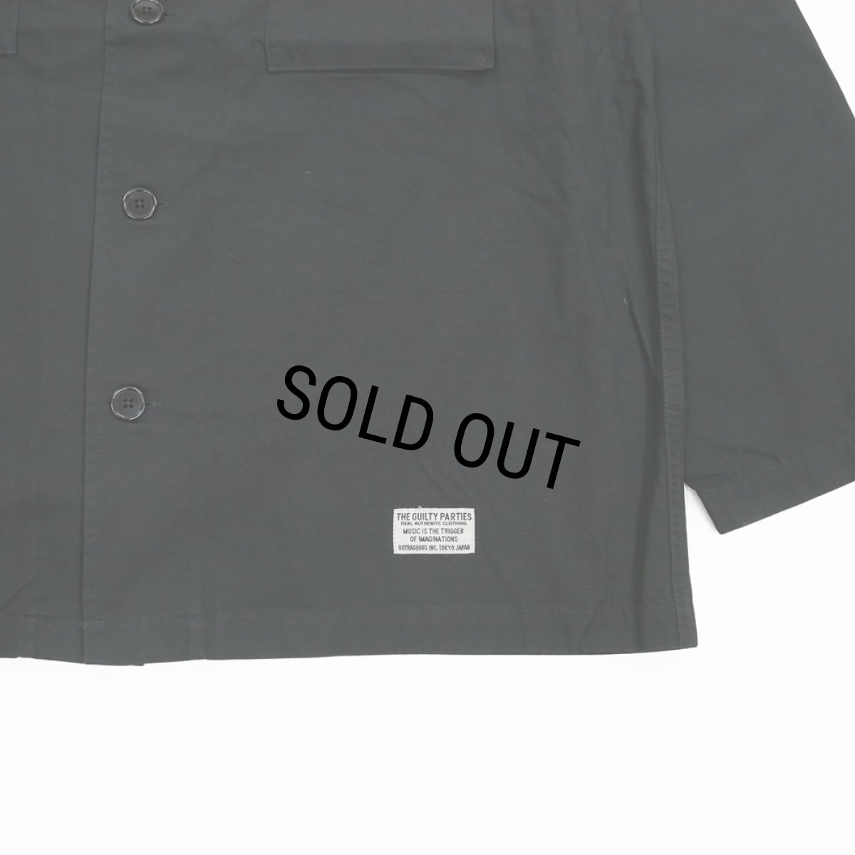 画像4: WACKO MARIA/ARMY SHIRT（BLACK）［アーミーシャツ-25秋冬］ (4)