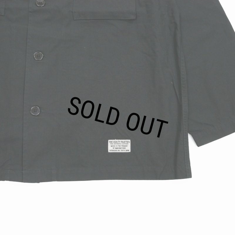 WACKO MARIA/ARMY SHIRT（BLACK）［アーミーシャツ-25秋冬］ - JONAS