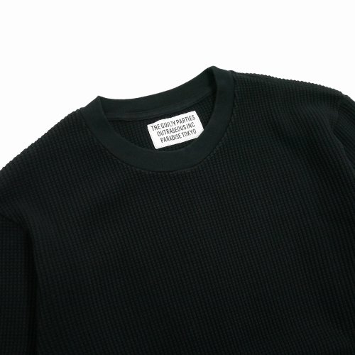 他の写真2: WACKO MARIA/THERMAL CREW NECK SHIRT（BLACK）［サーマル長袖-25秋冬］