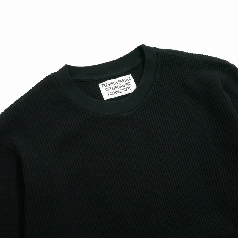 画像2: WACKO MARIA/THERMAL SHIRT（BLACK）［サーマル長袖-25秋冬］
