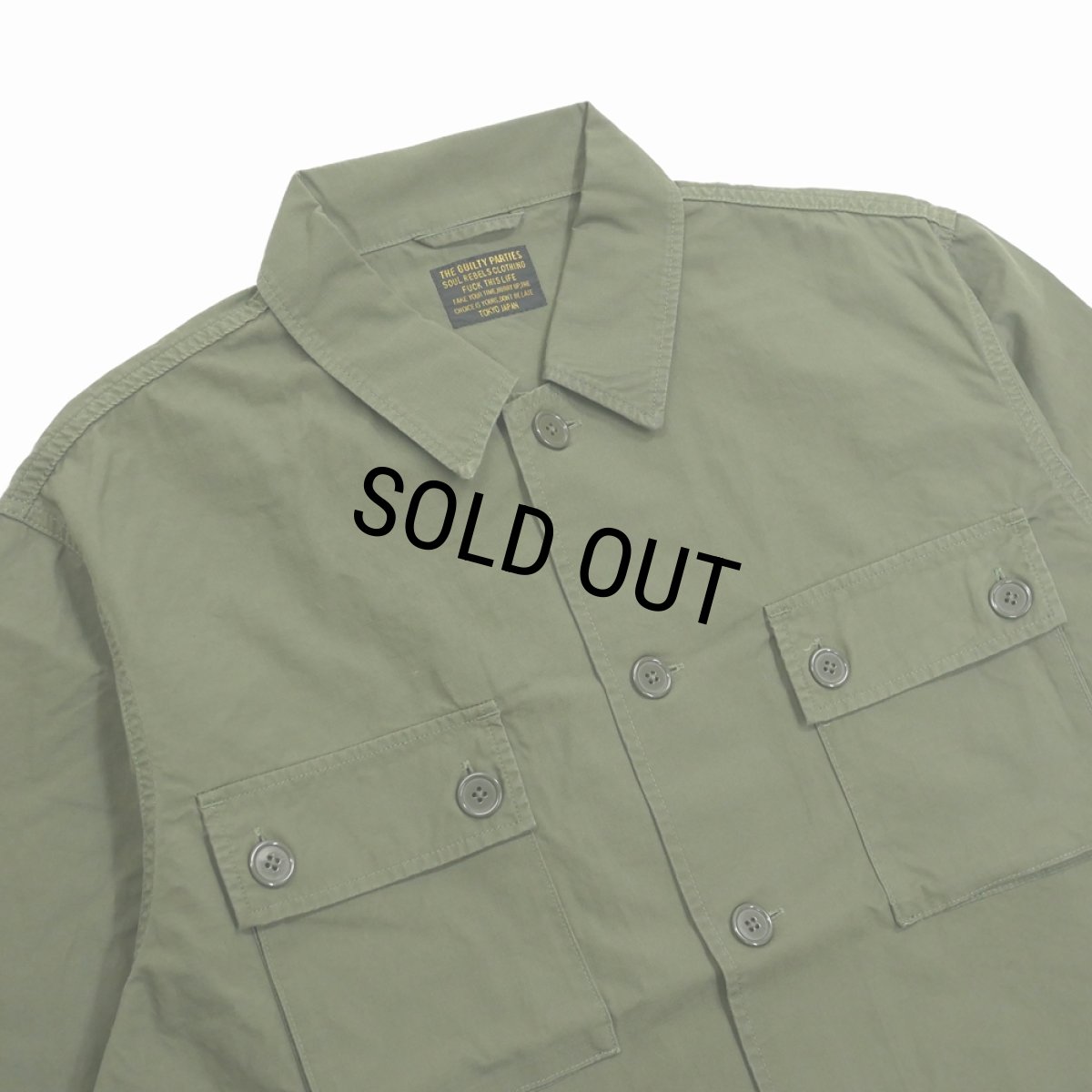 画像3: WACKO MARIA/ARMY SHIRT（KHAKI）［アーミーシャツ-25秋冬］ (3)