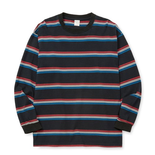 他の写真1: CALEE/HARLEY BORDER L/S CS（BLACK）［ハーレーボーダー長袖T-25秋冬］