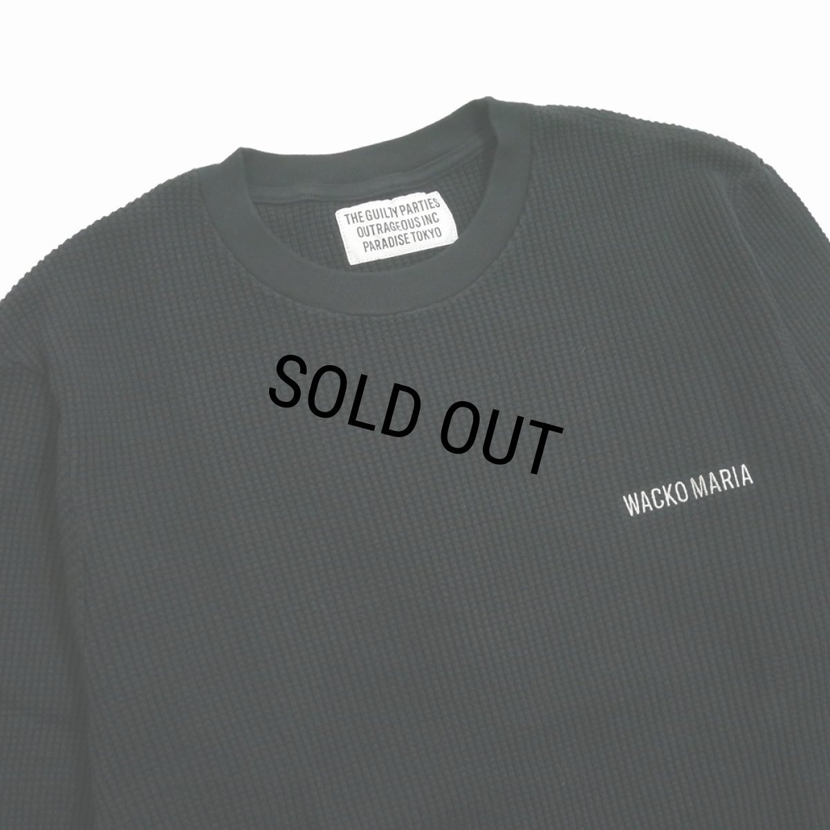 画像2: WACKO MARIA/THERMAL SHIRT（BLACK）［サーマル長袖-25秋冬］ (2)