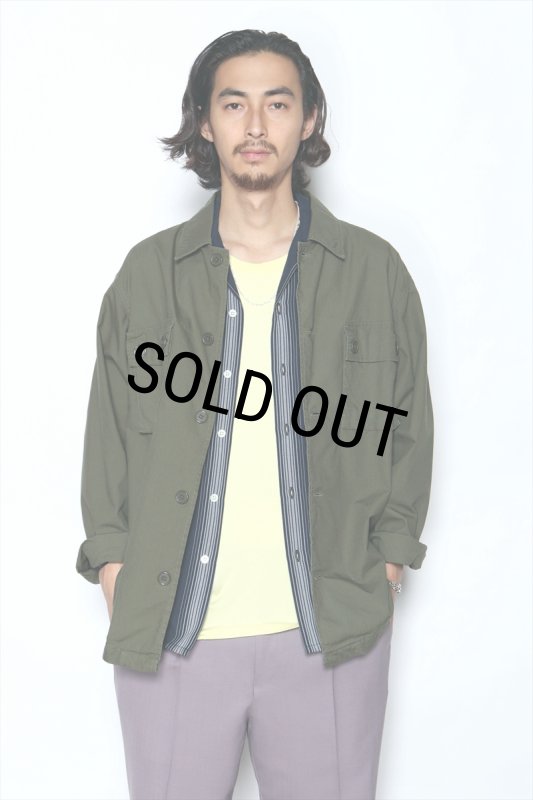 WACKO MARIA/ARMY SHIRT（BLACK）［アーミーシャツ-25秋冬］ - JONAS