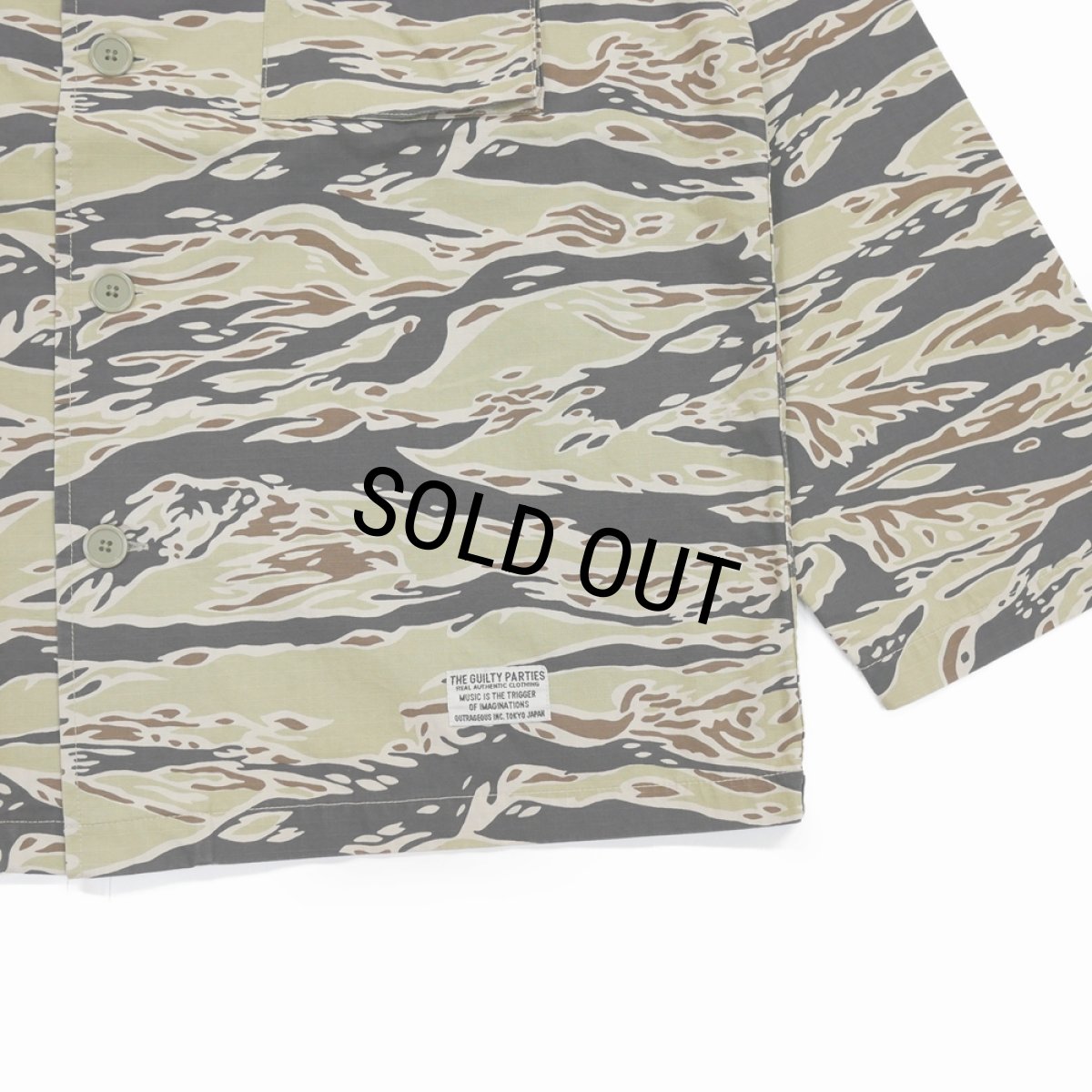 画像4: WACKO MARIA/TIGERCAMO ARMY SHIRT（BEIGE）［タイガーカモアーミーシャツ-25秋冬］ (4)