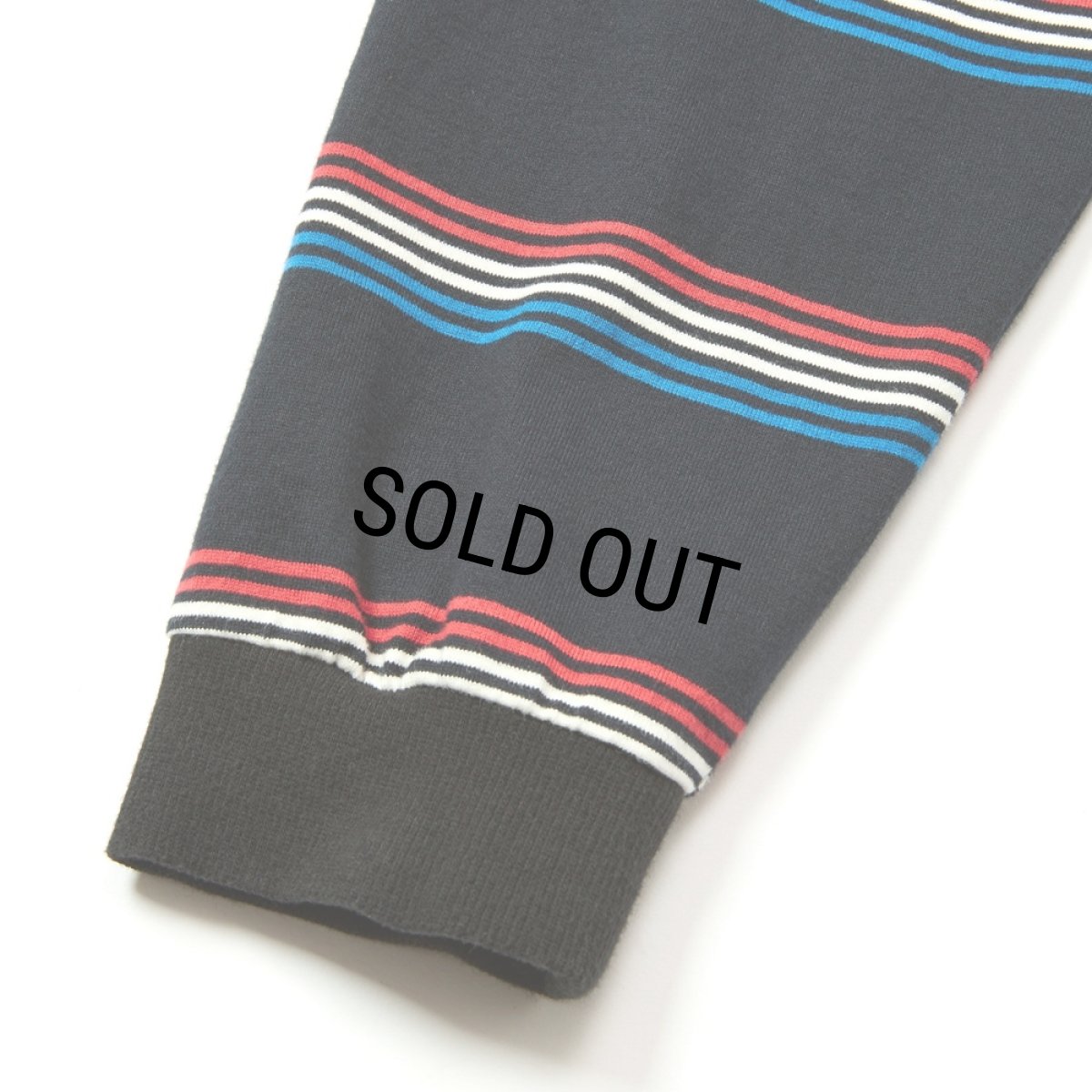 画像3: CALEE/HARLEY BORDER L/S CS（BLACK）［ハーレーボーダー長袖T-25秋冬］ (3)