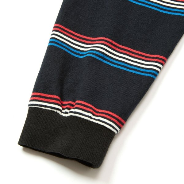 画像3: CALEE/HARLEY BORDER L/S CS（BLACK）［ハーレーボーダー長袖T-25秋冬］