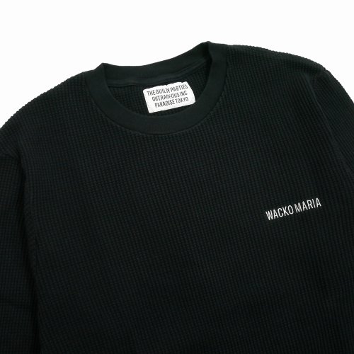 他の写真2: WACKO MARIA/THERMAL CREW NECK SHIRT（BLACK）［サーマル長袖-25秋冬］