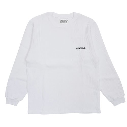 他の写真1: WACKO MARIA/THERMAL CREW NECK SHIRT（WHITE）［サーマル長袖-25秋冬］