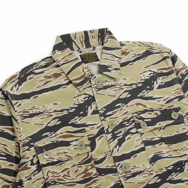 画像3: WACKO MARIA/TIGERCAMO ARMY SHIRT（BEIGE）［タイガーカモアーミーシャツ-25秋冬］