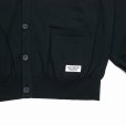 画像4: WACKO MARIA/COTTON KNIT CARDIGAN（BLACK）［コットンニットカーディガン-25秋冬］ (4)