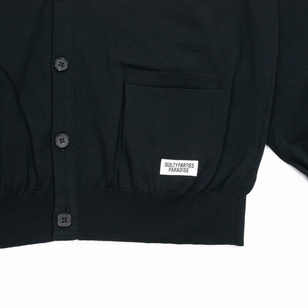 画像4: WACKO MARIA/COTTON KNIT CARDIGAN（BLACK）［コットンニットカーディガン-25秋冬］