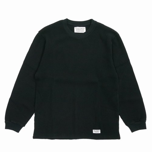 他の写真1: WACKO MARIA/THERMAL CREW NECK SHIRT（BLACK）［サーマル長袖-25秋冬］