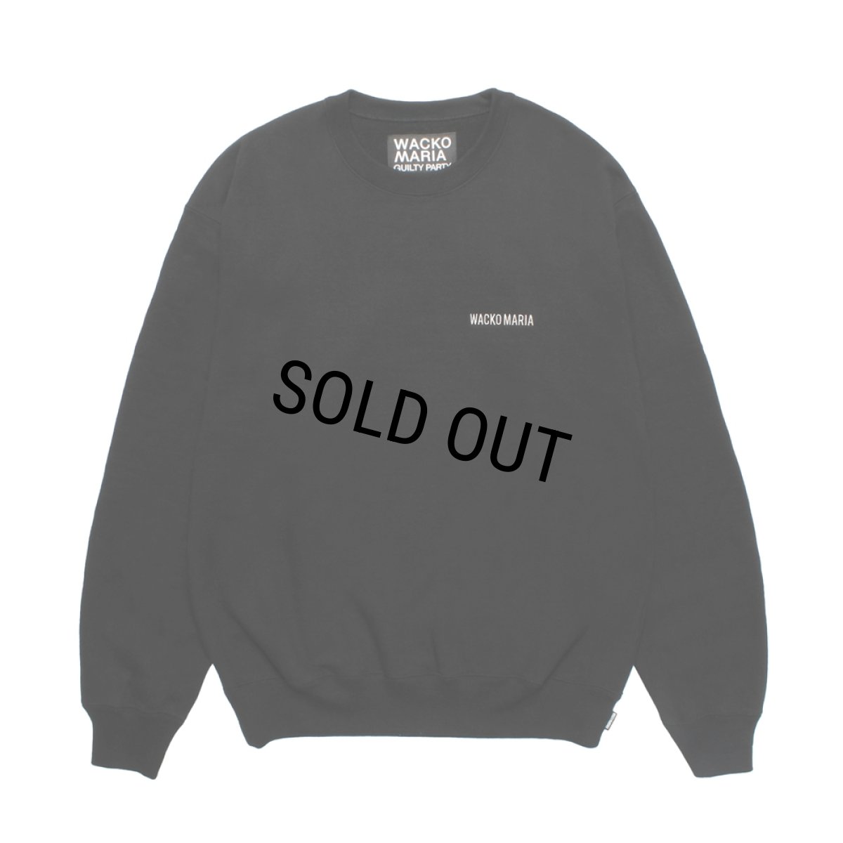 画像1: WACKO MARIA/HEAVY WEIGHT SWEAT SHIRT（BLACK）［クルーネックスウェット-25秋冬］ (1)
