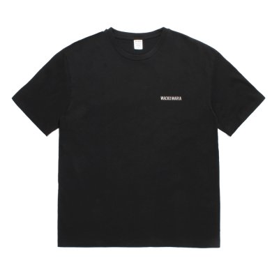 画像1: WACKO MARIA/WASHED HEAVY WEIGHT T-SHIRT（BLACK）［刺繍T-25秋冬］