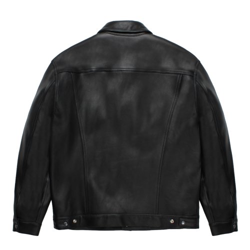 他の写真2: WACKO MARIA/LEATHER TRUCKER JACKET（BLACK）［レザートラッカーJKT-25秋冬］