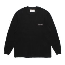 画像1: WACKO MARIA/THERMAL SHIRT（BLACK）［サーマル長袖-25秋冬］ (1)