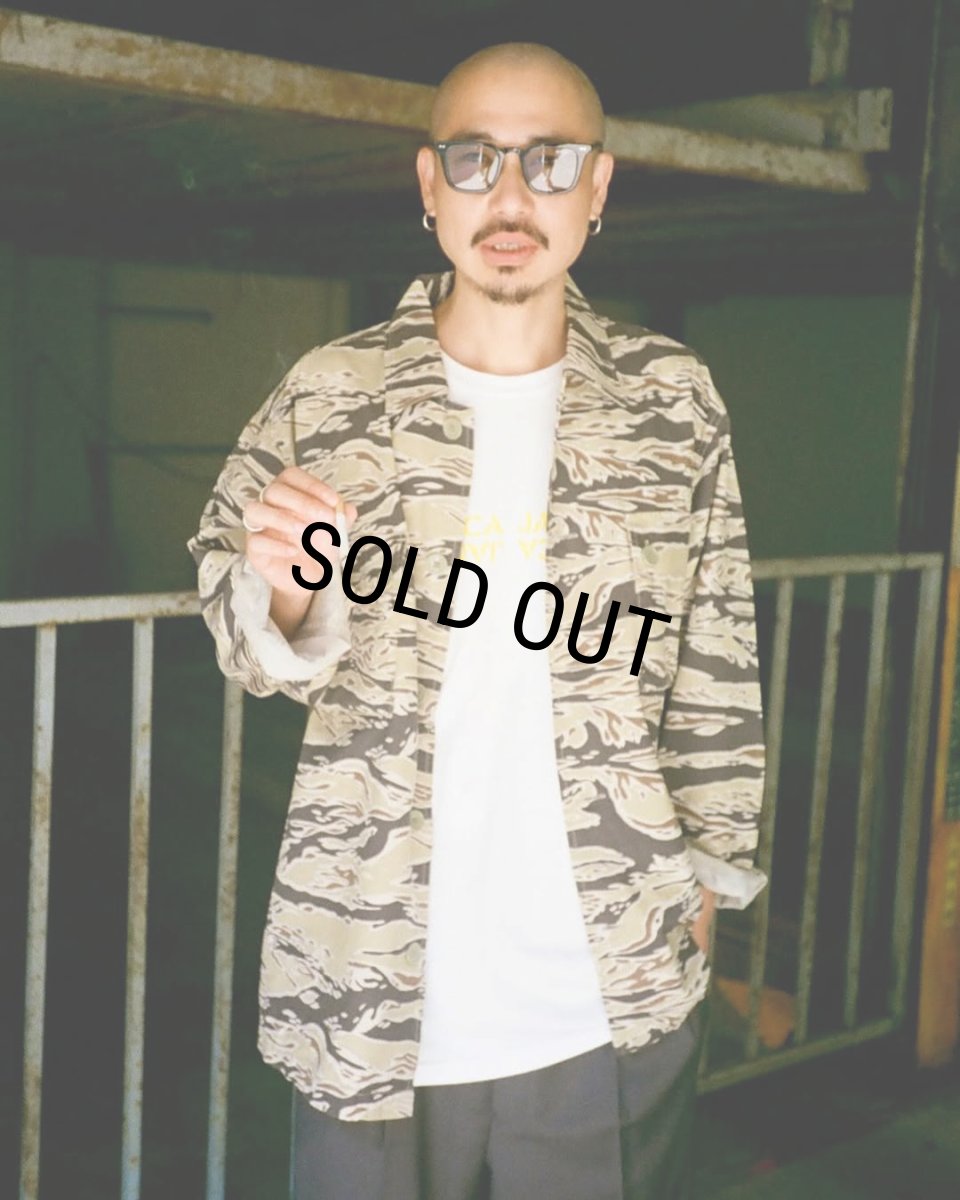 画像5: WACKO MARIA/TIGERCAMO ARMY SHIRT（BEIGE）［タイガーカモアーミーシャツ-25秋冬］ (5)