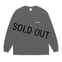 WACKO MARIA/WASHED HEAVY WEIGHT LONG SLEEVE T-SHIRT（BLACK）［刺繍長袖T-25秋冬］