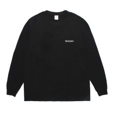 画像1: WACKO MARIA/WASHED HEAVY WEIGHT LONG SLEEVE T-SHIRT（BLACK）［刺繍長袖T-25秋冬］ (1)