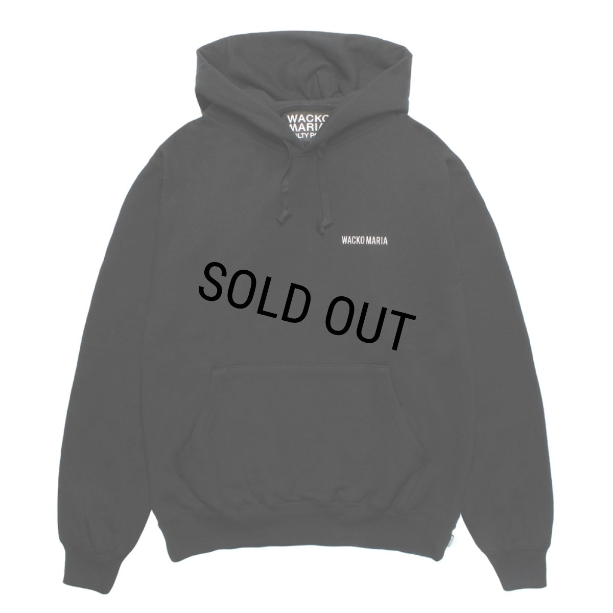 画像1: WACKO MARIA/HEAVY WEIGHT HOODED SWEAT SHIRT（BLACK）［プルオーバーパーカー-25秋冬］ (1)