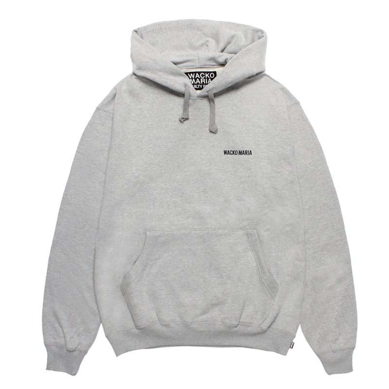 画像1: WACKO MARIA/HEAVY WEIGHT HOODED SWEAT SHIRT（GRAY）［プルオーバーパーカー-25秋冬］