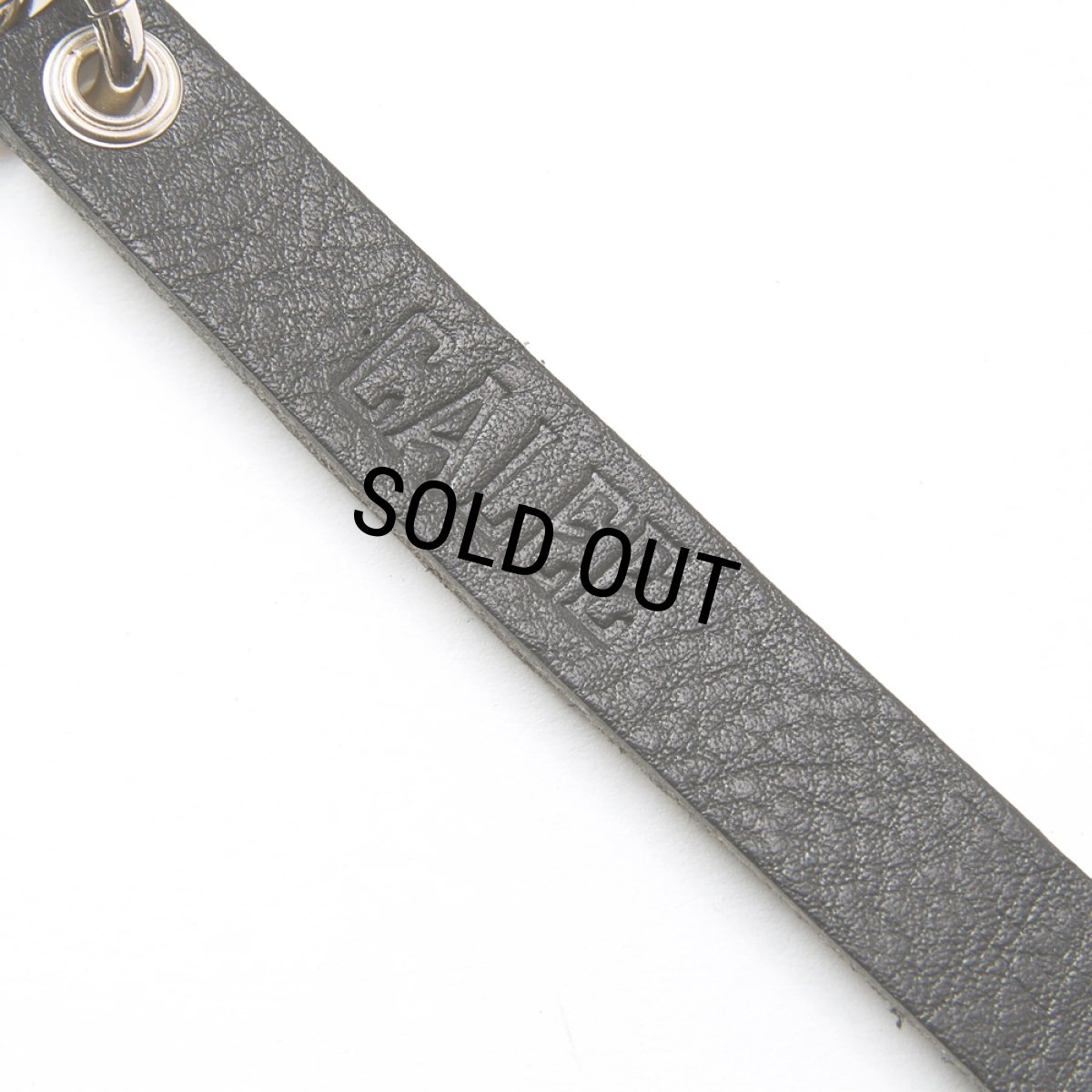 画像4: CALEE/ROUND & PYRAMID STUDS LEATHER SHORT KEY RING（BLACK）［スタッズレザーショートキーリング-25秋冬］ (4)