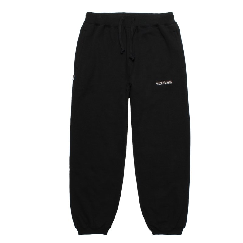 画像1: WACKO MARIA/HEAVY WEIGHT SWEAT PANTS（BLACK）［スウェットパンツ-25秋冬］