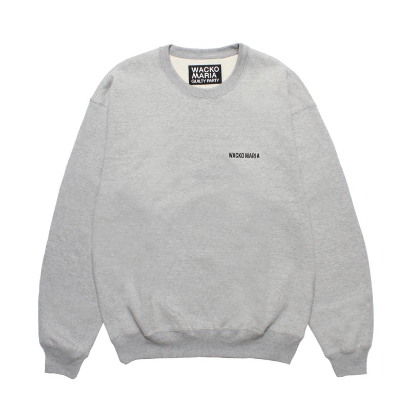 画像1: WACKO MARIA/HEAVY WEIGHT SWEAT SHIRT（GRAY）［クルーネックスウェット-25秋冬］