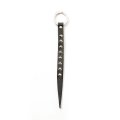 CALEE/STUDS LEATHER KEY HOLDER（BLACK）［スタッズレザーキーホルダー-25秋冬］