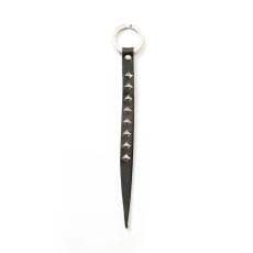 画像1: CALEE/STUDS LEATHER KEY HOLDER（BLACK）［スタッズレザーキーホルダー-25秋冬］ (1)