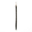 画像1: CALEE/ROUND & PYRAMID STUDS LEATHER LONG KEY RING（BLACK）［スタッズレザーロングキーリング-25秋冬］ (1)