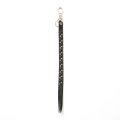 CALEE/ROUND & PYRAMID STUDS LEATHER LONG KEY RING（BLACK）［スタッズレザーロングキーリング-25秋冬］
