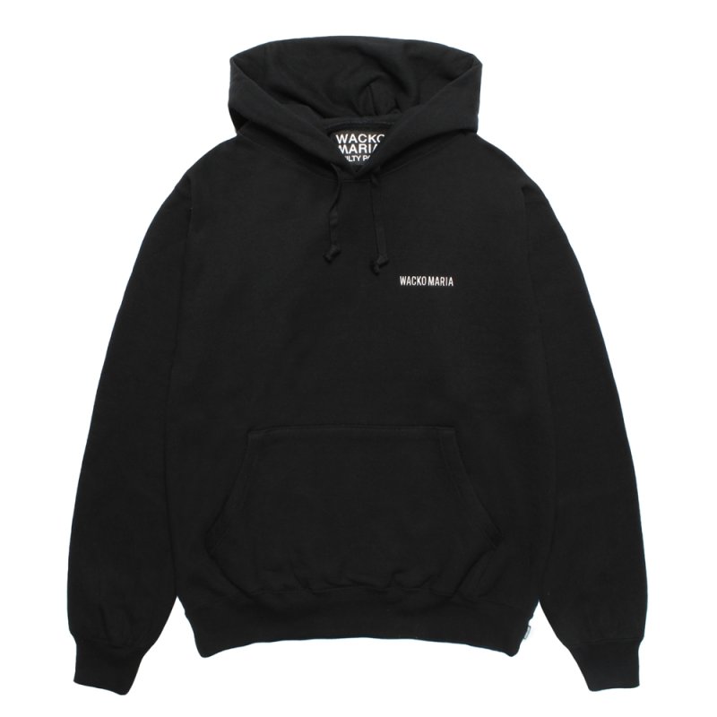 画像1: WACKO MARIA/HEAVY WEIGHT HOODED SWEAT SHIRT（BLACK）［プルオーバーパーカー-25秋冬］