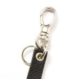 画像2: CALEE/ROUND & PYRAMID STUDS LEATHER LONG KEY RING（BLACK）［スタッズレザーロングキーリング-25秋冬］ (2)