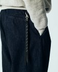 画像5: CALEE/ROUND & PYRAMID STUDS LEATHER LONG KEY RING（BLACK）［スタッズレザーロングキーリング-25秋冬］ (5)