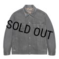 WACKO MARIA/LEATHER TRUCKER JACKET（BLACK）［レザートラッカーJKT-25秋冬］