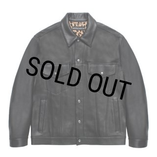 WACKO MARIA/LEATHER TRUCKER JACKET（BLACK）［レザー