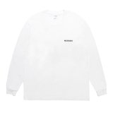 WACKO MARIA/WASHED HEAVY WEIGHT LONG SLEEVE T-SHIRT（WHITE）［刺繍長袖T-25秋冬］
