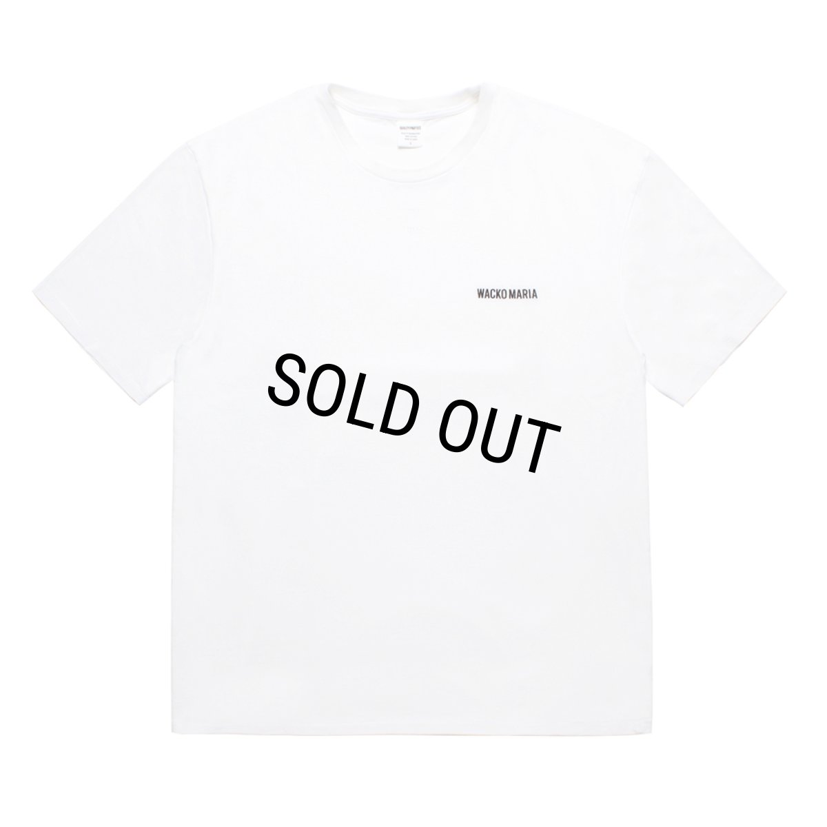 画像1: WACKO MARIA/WASHED HEAVY WEIGHT T-SHIRT（WHITE）［刺繍T-25秋冬］ (1)
