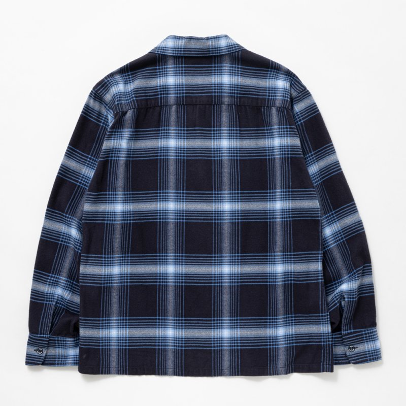 画像2: RATS/COTTON RAYON CHECK SHIRT（NAVY CHECK）［コットンレーヨンチェックシャツ-25秋冬］
