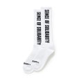 画像1: RATS/HIGH SOCKS LOGO（WHITE）［ハイソックス-25秋冬］ (1)