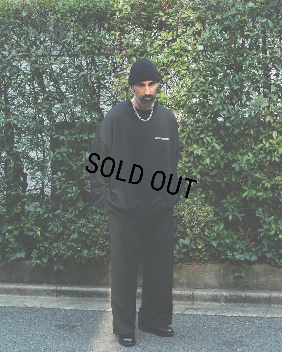 画像6: COOTIE PRODUCTIONS/Dry Tech Oversized Sweat Crew（Black）［ドライテックスウェットクルー-25秋冬］ (6)