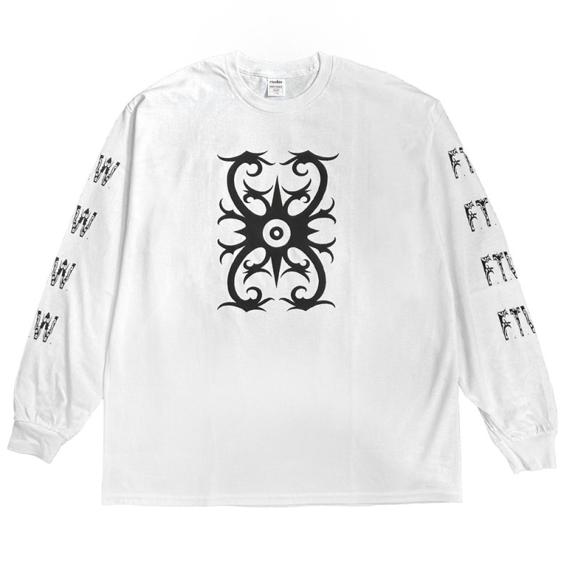 画像1: exodus/BORNEO L/S TEE SHIRT（WHITE）［ボルネオ長袖T-25春夏］