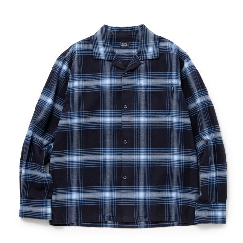 他の写真1: RATS/COTTON RAYON CHECK SHIRT（NAVY CHECK）［コットンレーヨンチェックシャツ-25秋冬］